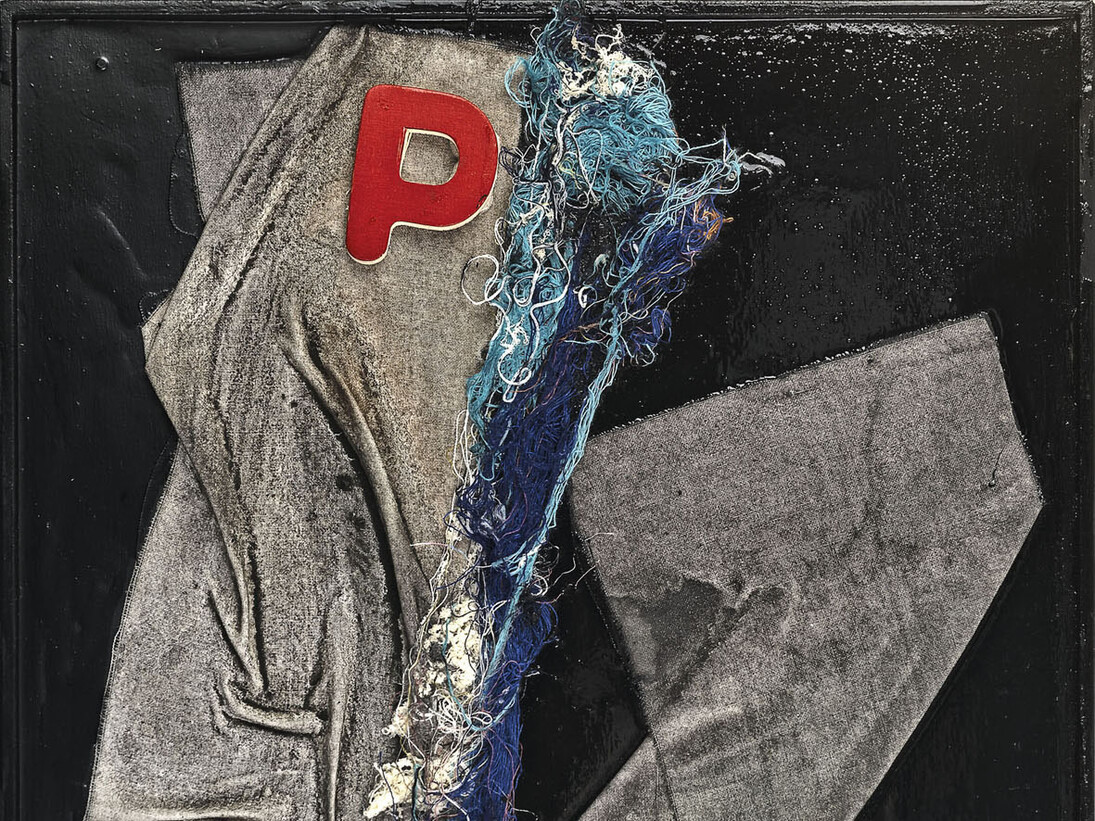 Claudio Marini, Untitled, detail, 2014, mixed media on wood, 35 x 30 cm
