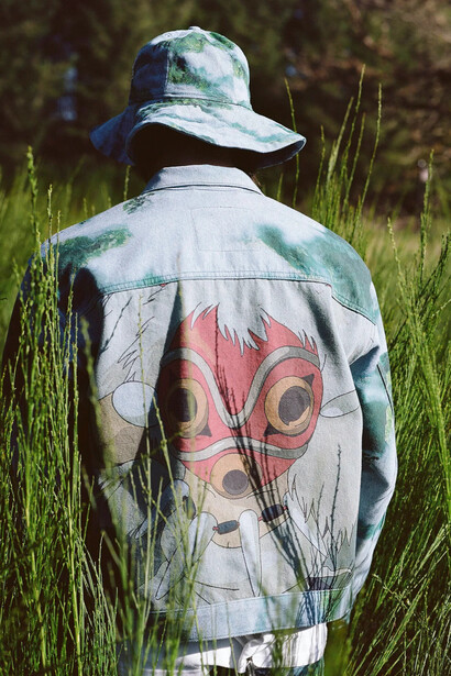 Princess Mononoke's mask is the chosen design for Levi's jacket. Photo by © Levi