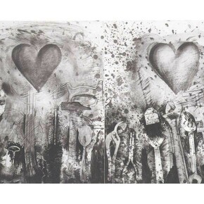 Jim Dine, Tools and Dreams, 1984-5, Hand coloured etching paper, Courtesy of the artist and Alan Cristea Gallery
