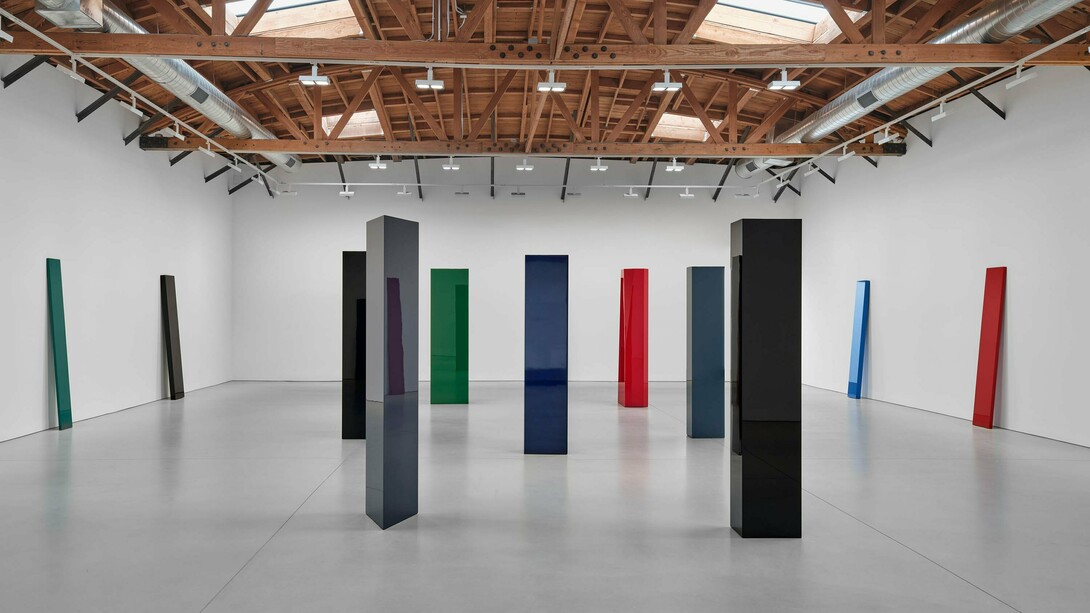 Installation view, John McCracken, David Zwirner, Los Angeles, February 28–March 30, 2024
Photo by Elon Schoenholz. Courtesy David Zwirner