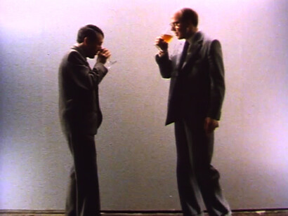 Gilbert & George, The World of Gilbert & George (still frame), 1981 16mm color film transferred to video dimensions variable © Gilbert & George. Courtesy the artists and Lehmann Maupin, New York and Hong Kong