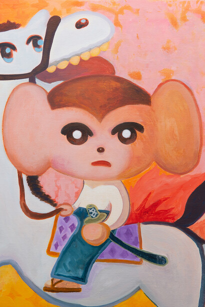 Jun Makita, Jeans samurai. Courtesy of Corey Helford Gallery 