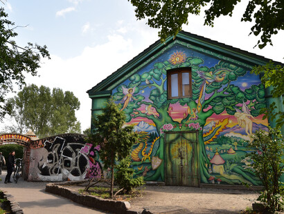 Privatise not the commons - Christiania community, Copenhagen, living on principles of no private property © Ashish Kothari