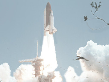 Space Shuttle Columbia's STS-4 mission launched from Kennedy Space Center on June 27, 1982, USA