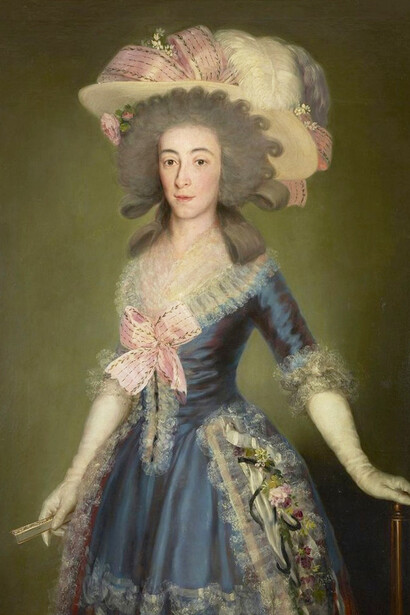Francisco de Goya. The Countess-Duchess of Benavente 1785. Oil on canvas 105 × 78 © Colección Banco de España