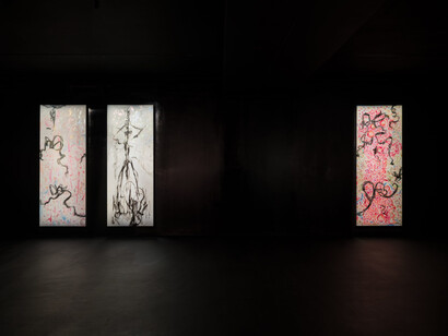 Jutta Koether, rEceNt WoRkS, exhibition view. Courtesy of Empty Gallery