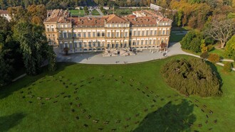 Michelangelo Pistoletto, La formula della Creazione - Terzo Paradiso, Giardini della Reggia di Monza, Italia. Ph Marco Beck Peccoz