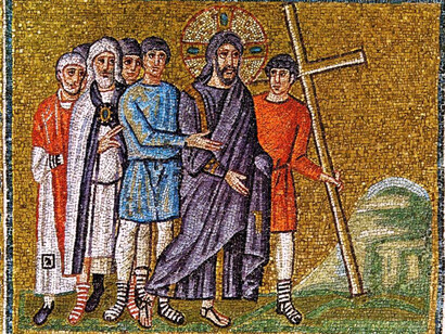 Gesù, Andrea, Simon Pietro, Filippo e Natanaele