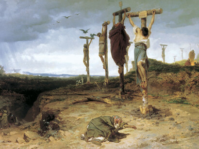 "Los crucificados de la antigua Roma" (1878), Fyodor Bronnikov