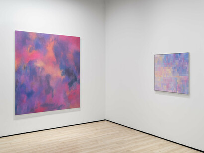 Jean-Baptiste Bernadet, Hot pink, exhibition view. Courtesy of Almine Rech