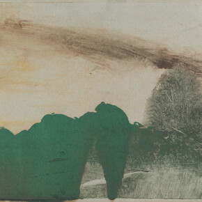 Hilaire‑Germain‑Edgar Degas (French, 1834–1917). Forest in the Mountains (Forêt dans la montagne), c. 1890. Monotype in oil on paper. Plate: 11 13/16 x 15 3/4″ (30 x 40 cm). The Museum of Modern Art, New York. Louise Reinhardt Smith Bequest.
