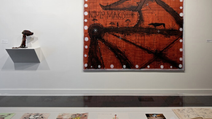José Bedia Fieldwork, Exhibition view. Courtesy of NSU Art Museum