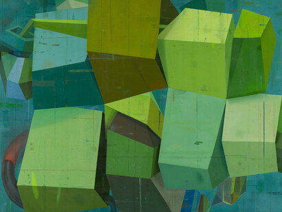 Deborah Zlotsky, Mermaid thoughts, 2014, Oil on canvas, 60 x 72 in.