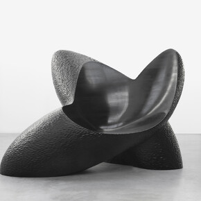 Wendell Castle, Keeping Promises. Stained ash and oil finish. Photography by Jean Pierre Vaillancourt. Courtesy of the artist and Carpenters Workshop Gallery