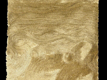 Olga de Amaral, Alquimia 005, 2015. Courtesy of  Galerie Agnès Monplaisir