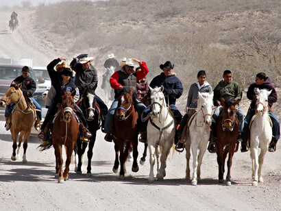 Cabalgatga en conmemoración de la muerte de Pancho Villa