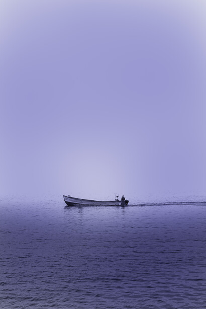 An early morning boat ride along the Ganges River, India