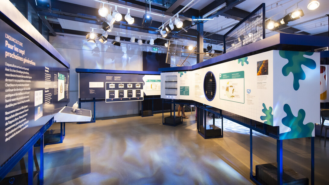 Aquaculture, farming the waters, exhibition view. Courtesy of Ingenium. The Canada Agriculture and Food Museum