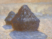 Claude Monet, Grainstack snow effect (detail), 1891. Courtesy of National Galleries of Scotland