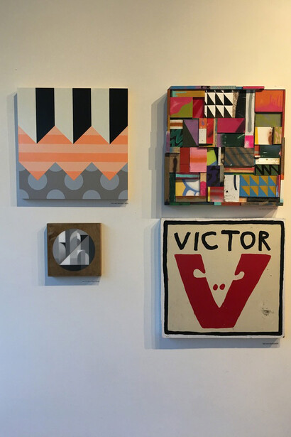 Square Pegs. Courtesy of Parlor Gallery