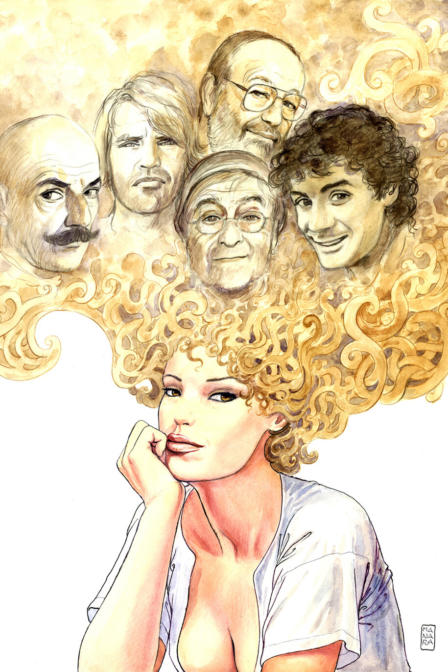 Milo Manara, Palazzo Pallavicini, Bologna -
 Credits Milo Manara