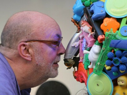 Robert Bradford’s "Plastic Family" exhibition at BT2, Grafton Street, Dublin, Ireland, served as the launch event for Repak Recycling Week 2008