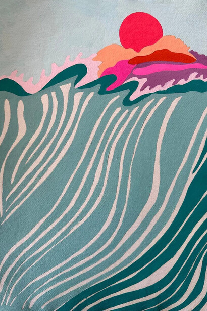 Helen Beard, Today the waves matched My fury- Spring (detail), 2026. Courtesy of Paul Stolper Gallery