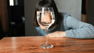 Trying to imitate reality creates self-deception like the one created in by the water in this glass