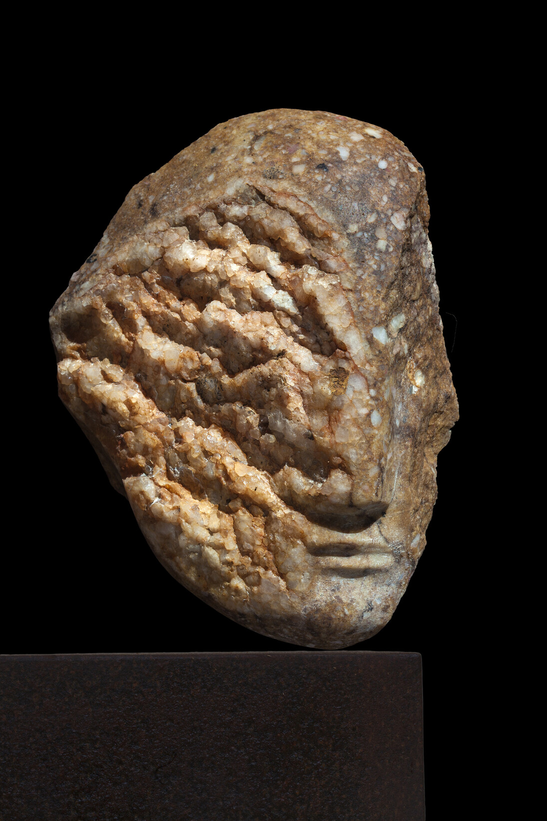 Emily Young, Quartzite Mask, 2015,quartzite, 23 x 19 x 8 cm