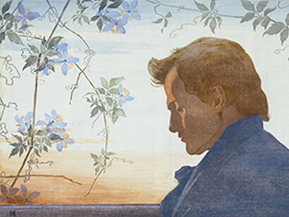 Henriette Christine Hahn-Brinckmann, At Sunset - a Portrait of the Danish Sculptor Niels Hansen, Jacobsen, 1900-04, Woodcut, 37,8 x 53,5 cm. All rights reserved by Vejen Art Museum. Photo: Pernille Klemp. Courtesy of National Gallery of Denmark