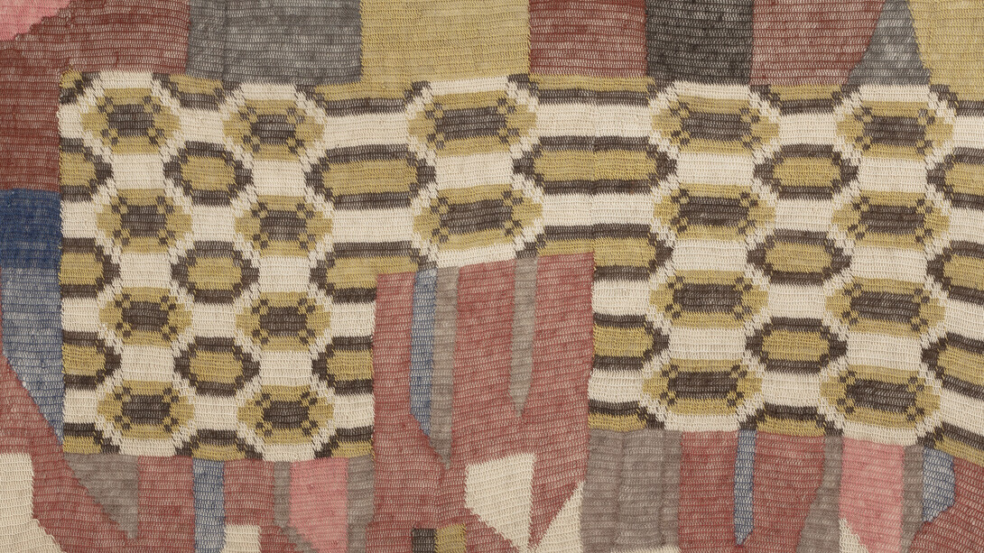 Claudia Alarcón & Silät, Oyhil ta iwo lhipa — Nuestros tejidos unidos [Nossos tecidos unidos] [Our united fabrics] (detail), 2025. Courtesy of MASP