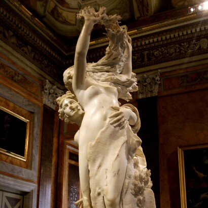 Gian Lorenzo Bernini, Apollo e Dafne, 1622-25, dettaglio, Galleria Borghese, Roma, Italia
