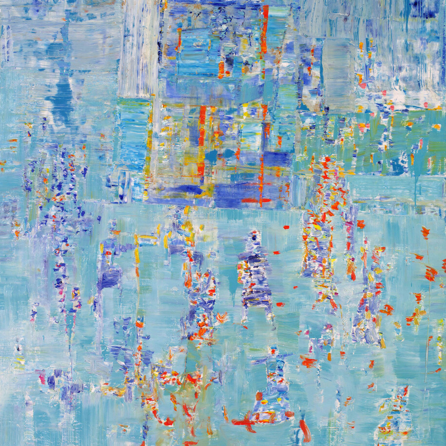 Reza Derakshani, Dancing Red at the Blue Party, 2015,182