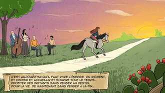 Fumetto musicale "C’est Aujourd’hui", Silvia Frangipane, disegnato da Misa Lioce
