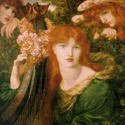 Dante Gabriel Rossetti, La Ghirlandata (detalle)