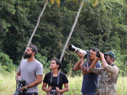 Edge habitats such as this with paddy and riverine forest is good for bird watching and photography © Gehan de Silva Wijeyeratne