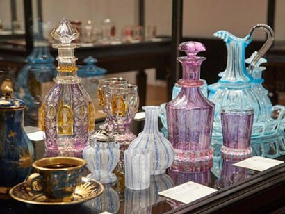 Glasses From The Empire And Biedermeier Period. Courtesy of Mak 