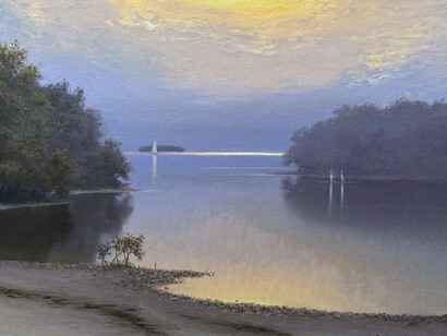 Joseph McGurl, Soft light in the cove. Courtesy of Palm Avenue Fine Art