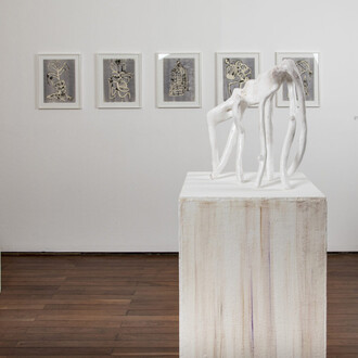 Carla Grunauer, La orilla sentimental, vista de exhibición. Cortesía de Piedras Galería