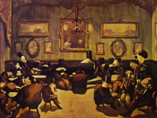 Adriano Cecioni, Il Caffè Michelangelo