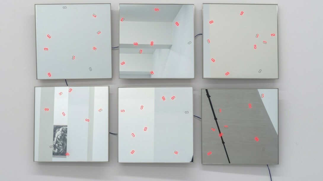 Tatsuo Miyajima, Exhibition view. Courtesy of Buchmann Galerie