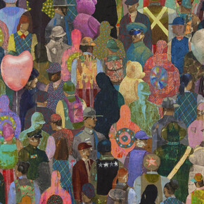 Derek Fordjour. Courtesy of Whitney Museum