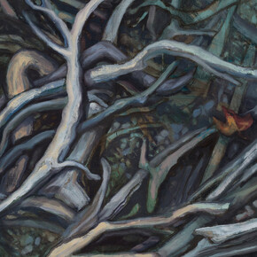 Sharon Feder, BeingTrees - roots 9 (detail), 2025. Courtesy of Billis/Williams Gallery 
