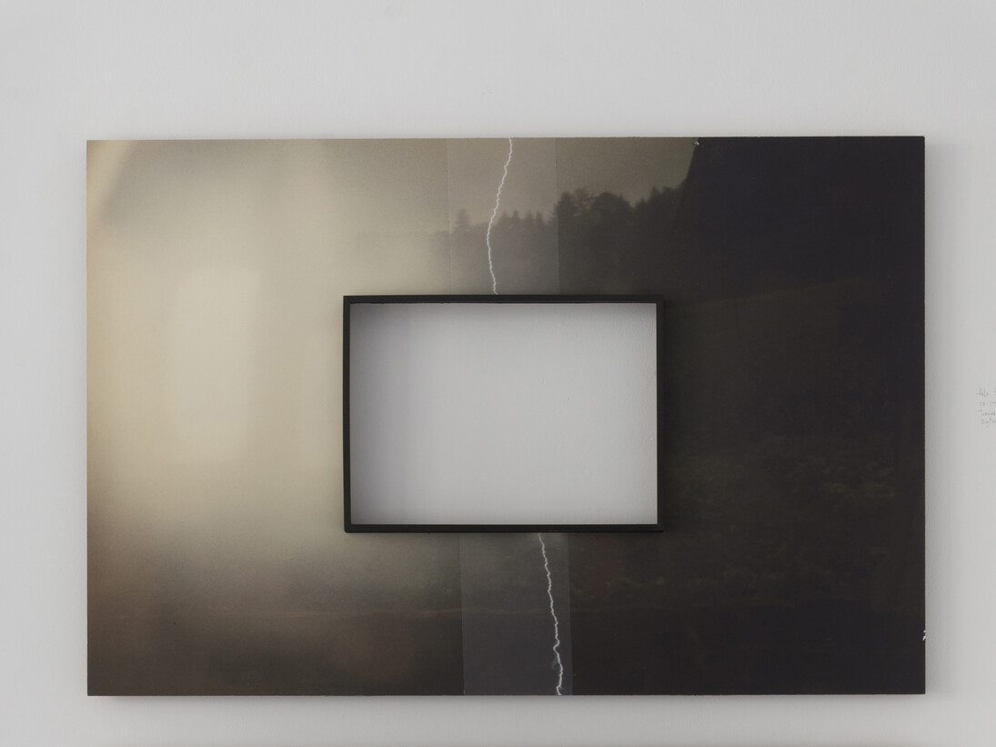 Rachel Rom, Untitled (Hole 2), CH-1992-FR-2014, Torned, taped and scanned digital print, 60 x 90 cm. © Rachel Rom. Courtesy Galerie E.G.P