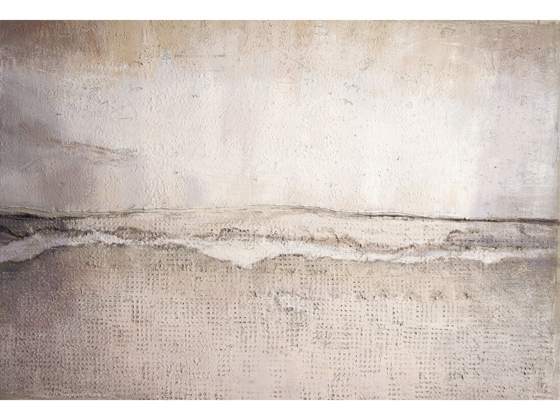 Horizon, 2014, Concrete &amp; acrylic on canvas © David Hepher, courtesy of Flowers Gallery, London and New York
