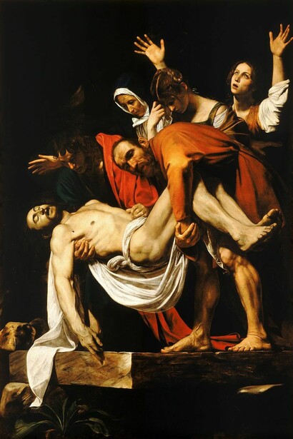 The Entombment of Christ by Michelangelo Merisi da Caravaggio 