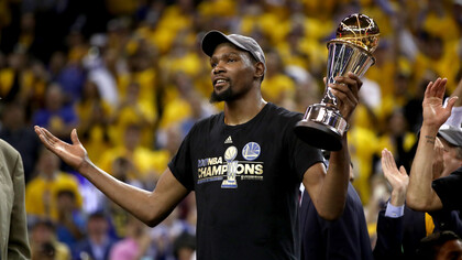 Kevin Durant, MVP de la última final de la NBA