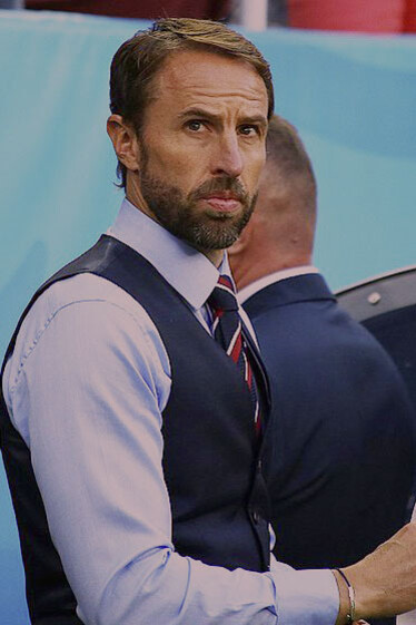 Sir Gareth Southgate, Trainer der englischen Mannschaft von 2016 bis 2024, musste bei der WM 2018 zusehen, wie seine Mannschaft in der 108. Minute der Verlängerung das Halbfinale verlor. Bild: Sir Gareth Southgate während der WM 2018