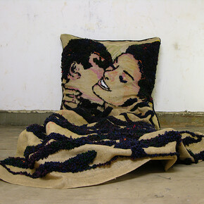 Hooking Up With Dave, Exhibition view. Courtesy of LMAKgallery