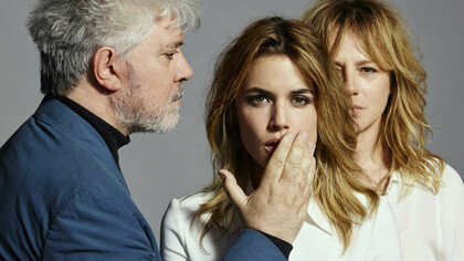 Pedro Almodovar and the actresses of "Julieta"